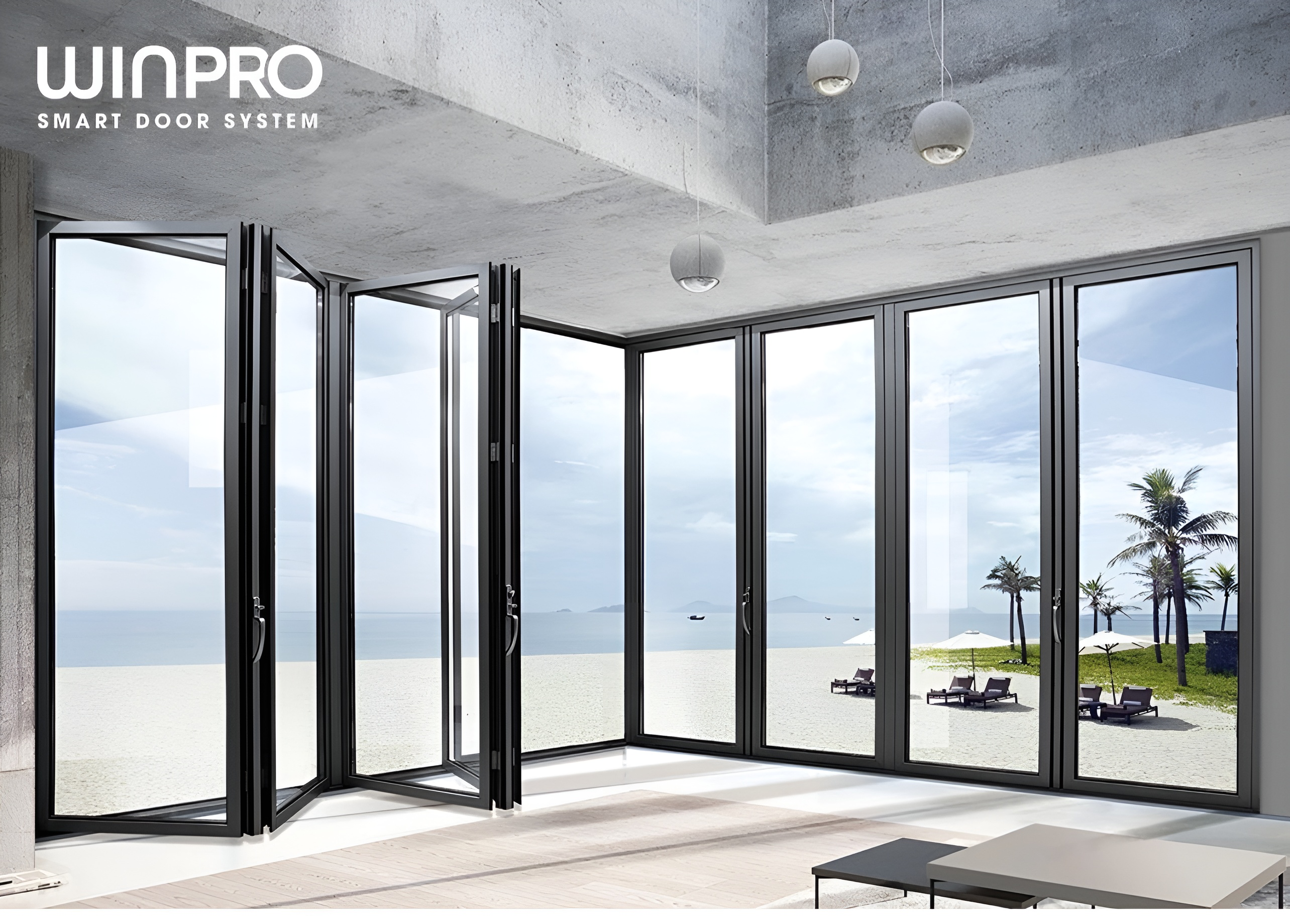 CỬA NHÔM XẾP TRƯỢT “FOLDING DOOR”: Hiệu quả tối ưu cho không gian nhà ở có view sân vườn