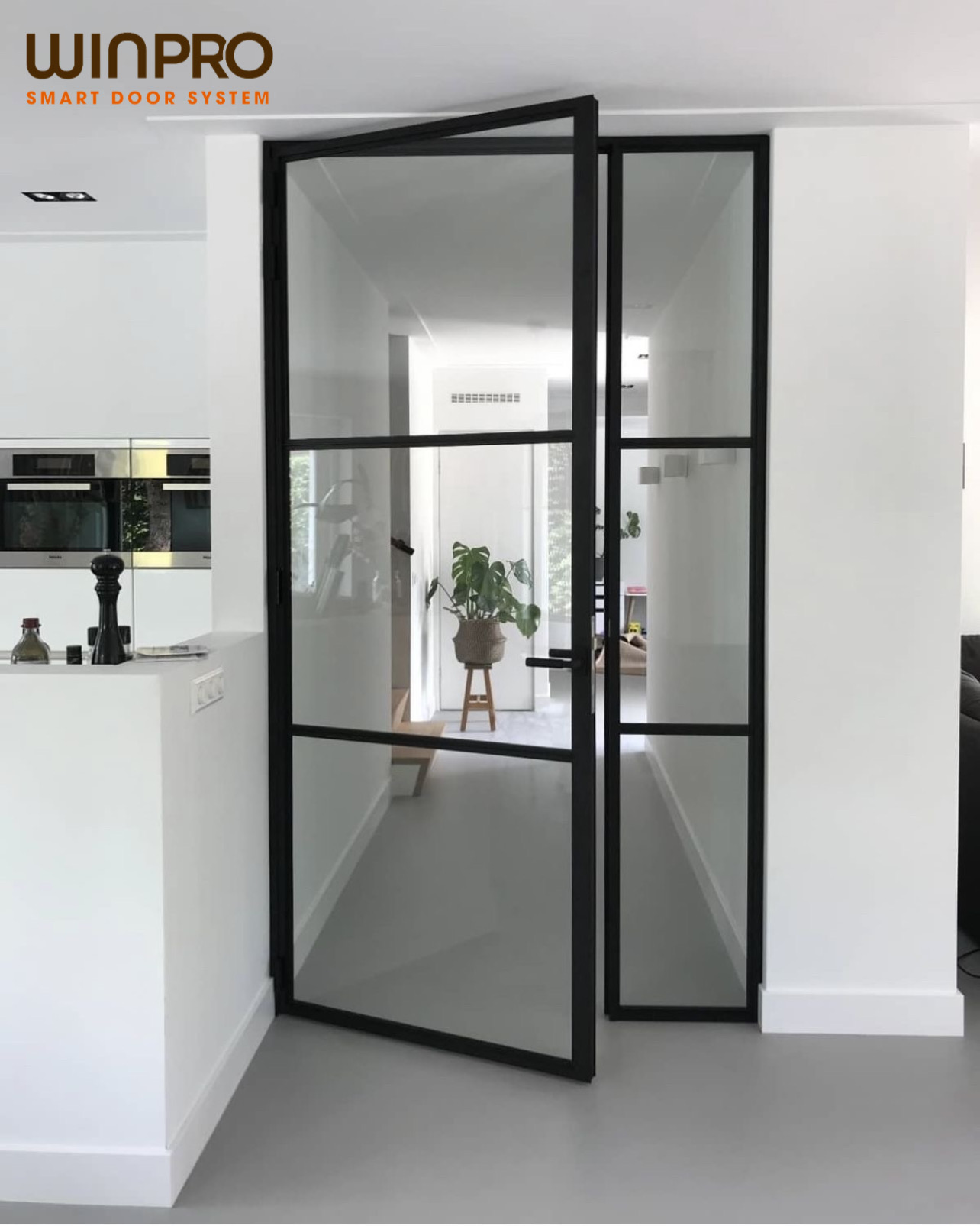 CỬA ĐI MỞ QUAY SLIM CAO CẤP - NHẬP KHẨU