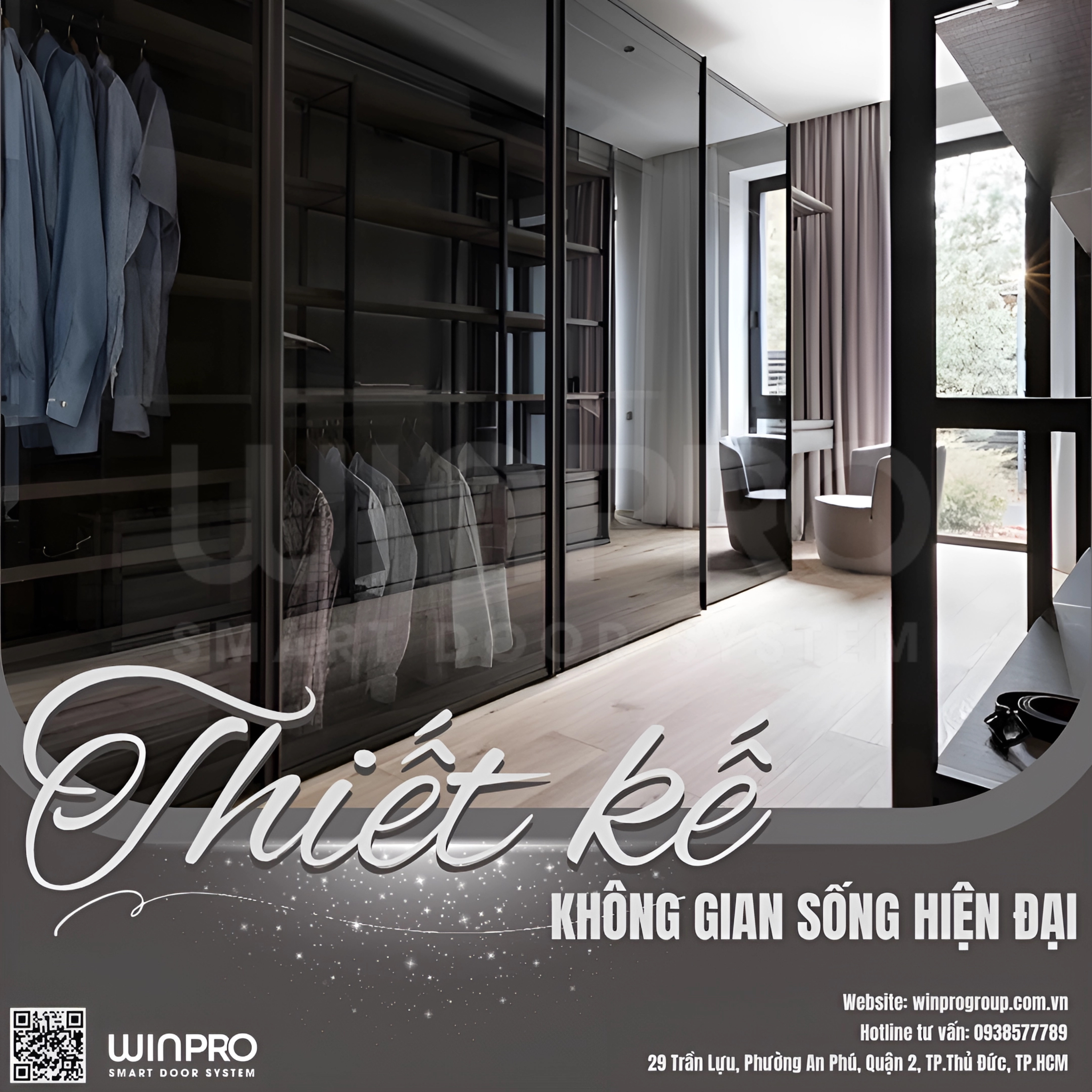 TỦ CÁNH KÍNH: Thiết kế không gian sống hiện đại