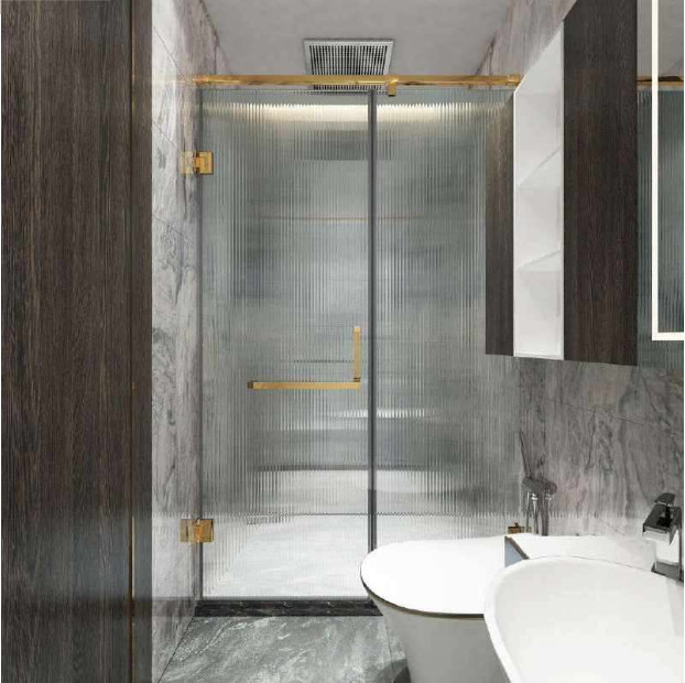 PHÒNG TẮM GÓC 90° K-T HỆ GIẲNG ĐỈNH HỘP INOX VUÔNG